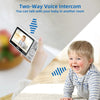 Image of 4.3 Inch Video Baby Monitor With Digital Zoom Surveillance Camera Auto Night Vision Two Way Intercom Babysitter Security Nanny Shopping