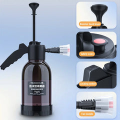 SEAMETAL 2L Hand Pump Foam Sprayer Pneumatic Washer Foam Snow Foam High Pressure Car Wash Spray Bottle for Car Home Cleaning