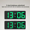 Image of Digital Alarm Clock Voice Control Teperature Snooze Night Mode Desktop Table Clock 12/24H Anti-disturb Funtion LED Clocks Watch Shopping