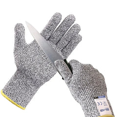 Anti Cut Proof Gloves Hot Sale GMG Grey Black HPPE EN388 ANSI Anti Cut Level 5 Safety Work Gloves Cut Resistant Gloves Shopping