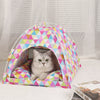 Image of Pet Tent Bed Cats House Supplies Products Accessories Warm Cushions Furniture Sofa Basket Beds Winter Clamshell Kitten Tents Cat Shopping