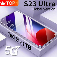 Cellphones S23 Ultra Face ID Smartphone 6.8 Inch Screen 6800mAh 48MP+64MP 4G 5G Cell Phone Android Mobile Phone Global Version Shopping111