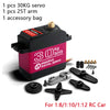 Image of 1X Waterproof Servo 20Kg 25Kg 30Kg 35Kg 40Kg High Speed servo Metal Gear Digital Servo RC Baja Servo For 1/8 1/10 Scale RC Cars Shopping