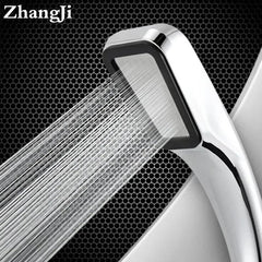 ZhangJi 300 Holes High Pressure Rainfall Shower Head Water Saving 3 Color Chrome Black White Sprayer Nozzle Bathroom Accessories - Shopping