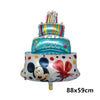 Image of Giant Disney Foil Balloon Mickey Mouse Balloons Minnie Birthday Party Decoration Kids Toy Baby Shower Ball Children Cartoon Gift Shopping