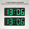 Image of Creative Number Clock Color Nightlight Temperature Calendar Alarm Clock LED Large Number Electronic Clock Backlight Home Decor Shopping