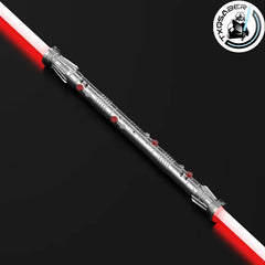 TXQSABER 2pcs Double Darth Maul Smooth Swing Lightsaber Handle+Blade Saber Metal Hilt Heavy Fighting RGB Light Jedi Laser Sword Shopping