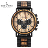 Image of BOBO BIRD Wooden Watch Men erkek kol saati Luxury Stylish Wood Timepieces Chronograph Military Quartz Watches Custom Wood Gift Shopping