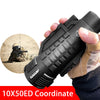 Image of High power Large Eyepiece Monocular 10x50 12x50 for adults Army Style Telescope Connect Phone Photo Camping  Hiking  Concert Shopping