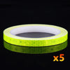 Image of 1cm*8m Bike Stickers Reflective Tape Fluorescent MTB Bike Bicycle Strips Cycling MTB Tapes for Bicycle Helmet Motorcycle Scooter Shopping