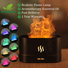 Kinscoter Aroma Diffuser Air Humidifier Ultrasonic Cool Mist Maker Fogger Led Essential Oil Flame Lamp Difusor Shopping