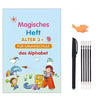 Image of Free Shipping Reusable Montessori Toys  English French Copybooks Pen Children's Writing Sticker Magic Copybook For Calligraphy Shopping