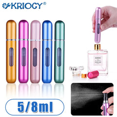 5ml/8ml Perfume Spray Bottle Mini Portable Refillable Aluminum Atomizer Bottle 5ml Container perfume refill bottle travel Shopping