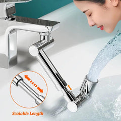 1440°Kitchen Scalable Metal Faucet Aerator Bathroom Tap Splash-proof Bubbler Faucet Filter Nozzle Tap Saving Water Extender - Shopping