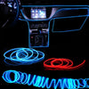 Image of 1M/3M/5M Car Interior Led Decorative Lamp EL Wiring Neon Strip For Auto DIY Flexible Ambient Light USB Party Atmosphere Diode Shopping