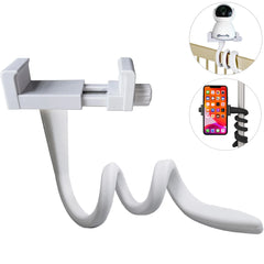 Universal Baby Monitor Holder Longer White Flexible Silicon Baby Camera Stand, Ideal IP Camera Mount Hole-Free Crib Cradle Rod Shopping