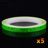 Image of 1cm*8m Bike Stickers Reflective Tape Fluorescent MTB Bike Bicycle Strips Cycling MTB Tapes for Bicycle Helmet Motorcycle Scooter Shopping