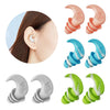 Image of Anti Noise Silicone Earplugs Waterproof Swimming Ear Plugs For Sleeping Diving Surf Soft Comfort Natation Swimming Ear Protector Shopping