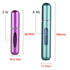 5ml/8ml Perfume Spray Bottle Mini Portable Refillable Aluminum Atomizer Bottle 5ml Container perfume refill bottle travel