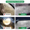 Image of Car Headlight Restoration Polishing Kits Headlamp Scratch Remover Repair Cleaning Paste Remove Oxidation Headlight Polish Liquid Shopping