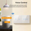 Image of Wifi Wall Touch Switch EU No Neutral Wire Required Smart Light Switch 1 2 3 Gang 220V Tuya Smart Home Support Alexa Google Home Shopping