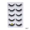 Image of 5 Pairs 5D Mink Eyelashes Natural False Eyelashes Lashes Soft Fake Eyelashes Extension Makeup Wholesale Shopping