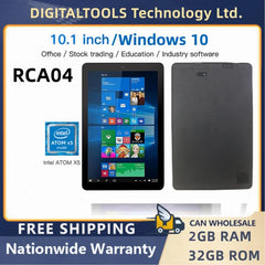 10.1 Inch RCA04 Tablet PC Windows 10 Quad Core 2GB RAM 32GB ROM Intel Atom X5-Z8350 1280x800 IPS Dual Cameras Mini HDMI 6000mAh Shopping111