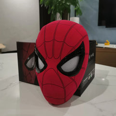 Mascara Spiderman Headgear Cosplay Moving Eyes Electronic Mask Spider Man 1:1 Remote Control Elastic Toys for Adults Kids Gift Shopping