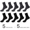 Image of HSS 2023 Men's Cotton Socks New styles 10 Pairs / Lot Black Business Men Socks Breathable Spring Summer for Male US size(6.5-12) Shopping