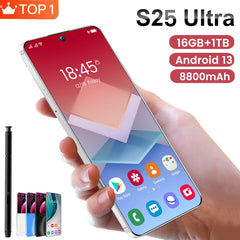 2024 Android S25 Ultra SmartPhone Global Version 16GB+1TB 8800mAh CellPhone 4G/5G Dual SIM Card 7.3 Inch Original Mobile Phones Shopping111