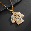 Image of Men and Women Fashion Ice Out Zircon Legend No. 10 Jersey Pendant Necklace Hip-Hop Punk Jewelry Shopping111