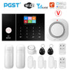 Image of PGST Smart Life Alarm System for Home WIFI GSM Security Alarm Host with Door and Motion Sensor Tuya Smart App control work Alexa Shopping