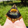 Image of Energy Pyramid Orgonite Reiki Natural Amethyst Ball Healing Crystals Chakra Tool Ornaments Resin Stones Craft Kids Gift Pyramid Shopping