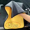 Image of 1/3/5Pcs Microfiber Cleaning Towel Car Cleaning Cloths Professional Detailing Car Drying Microfiber Towel Wash Towel Accessories Shopping