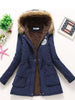 Image of new winter military coats women cotton wadded hooded jacket medium-long casual parka thickness  XXXL quilt snow outwear Shopping