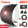 Image of DOKIO 18V 100W Flexible Solar Panels 300W Waterproof Monocrystalline Solar Panel Camping RV Home Charge 12V DFSP-100M Shopping