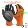 Image of 24Pieces/12 Pairs Safety Working Gloves Black Pu Nylon Cotton Glove Industrial Protective Work Gloves NMSafety Brand Supplier Shopping