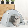 Image of Pet Tent Bed Cats House Supplies Products Accessories Warm Cushions Furniture Sofa Basket Beds Winter Clamshell Kitten Tents Cat Shopping