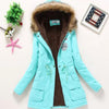 Image of new winter military coats women cotton wadded hooded jacket medium-long casual parka thickness  XXXL quilt snow outwear Shopping