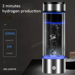 Hydrogen Rich Water Bottle lonizer Alkaline Generator Portable Healthy Cup USB Rechargeable Anti-Aging Hydrogen Water 430ml Shopping