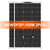 Image of DOKIO 18V 100W Flexible Solar Panels 300W Waterproof Monocrystalline Solar Panel Camping RV Home Charge 12V DFSP-100M Shopping