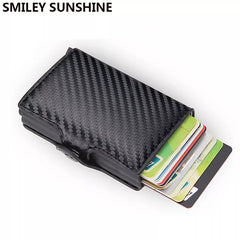 Top Quality Rfid Wallet Men Money Bag Mini Purse Male Aluminium Card Wallet Small Clutch Leather Wallet Thin Purse Carteras 2022 Shopping