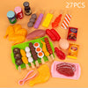 Image of Kids Pretend Play Kitchen Toys Simulation Food Barbecue Cooking Toys Children Educational Play House Interactive Toys For Girl Shopping