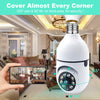 Image of 5G Wifi 5MP E27 Bulb Surveillance Camera Indoor 4X Digital Zoom AI Human Detect Full Color Night Vision Wireless Cam Smart Home Shopping