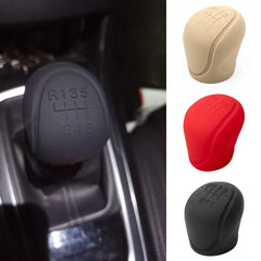 Car Silicone Gear Shift Knob Cover Gear Shift Non-Slip Grip Handle Protective Covers Manual 5 6-speed Car Interior Accessories Shopping