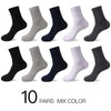 Image of HSS 2023 Men's Cotton Socks New styles 10 Pairs / Lot Black Business Men Socks Breathable Spring Summer for Male US size(6.5-12) Shopping