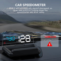 WYING C500 OBD2 HUD Mirror Car Head Up display Windshield Speed Projector GPS Security Alarm Water temp Overspeed RPM Voltage