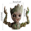 Image of disney Marvel Avengers Groot Mini figure Pen Holder  Flower Pot Anime Toys Action Figure Sitting Groot Christmas Kids Toys Gifts Shopping