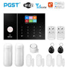 Image of PGST Smart Life Alarm System for Home WIFI GSM Security Alarm Host with Door and Motion Sensor Tuya Smart App control work Alexa Shopping