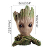 Image of disney Marvel Avengers Groot Mini figure Pen Holder  Flower Pot Anime Toys Action Figure Sitting Groot Christmas Kids Toys Gifts Shopping